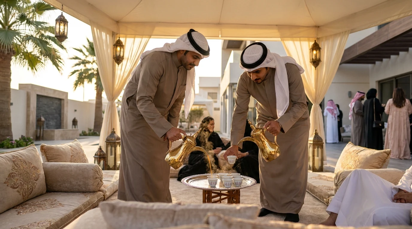 خدمة قهوجيين وصبّابين للحفلات