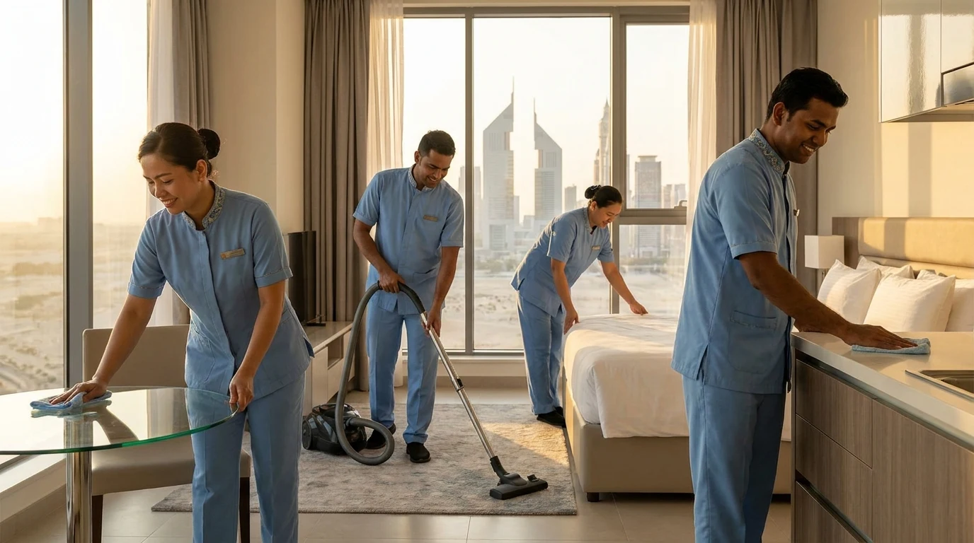 فريق تنظيف فنادق وشقق مفروشة 2