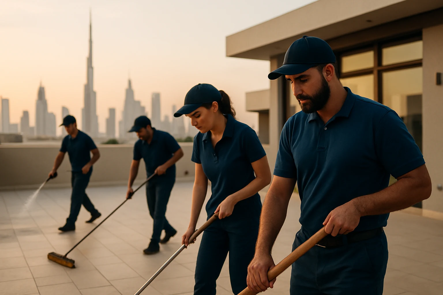 تنظيف سطح المبنى والسطوح في الإمارات 1