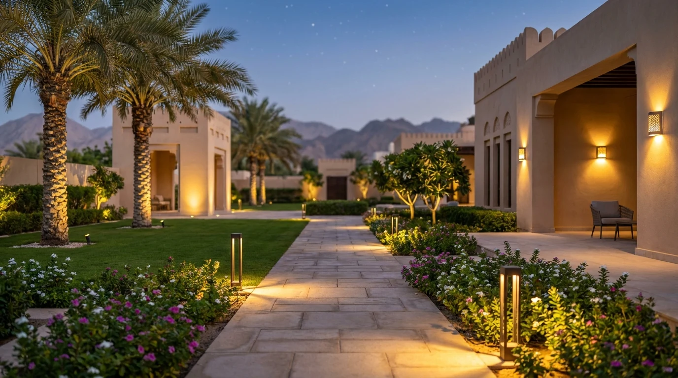 تركيب إضاءة حدائق 2