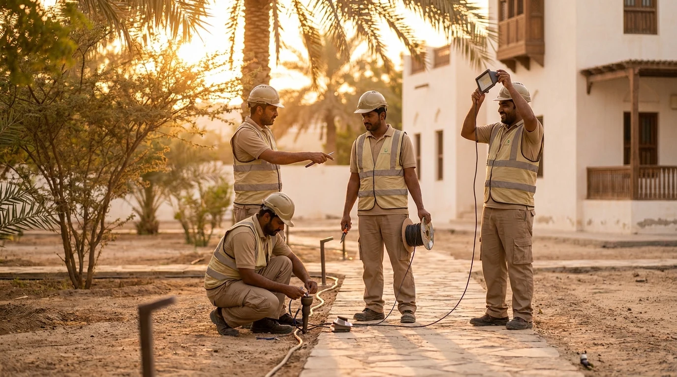 فريق تركيب إضاءة حدائق 1
