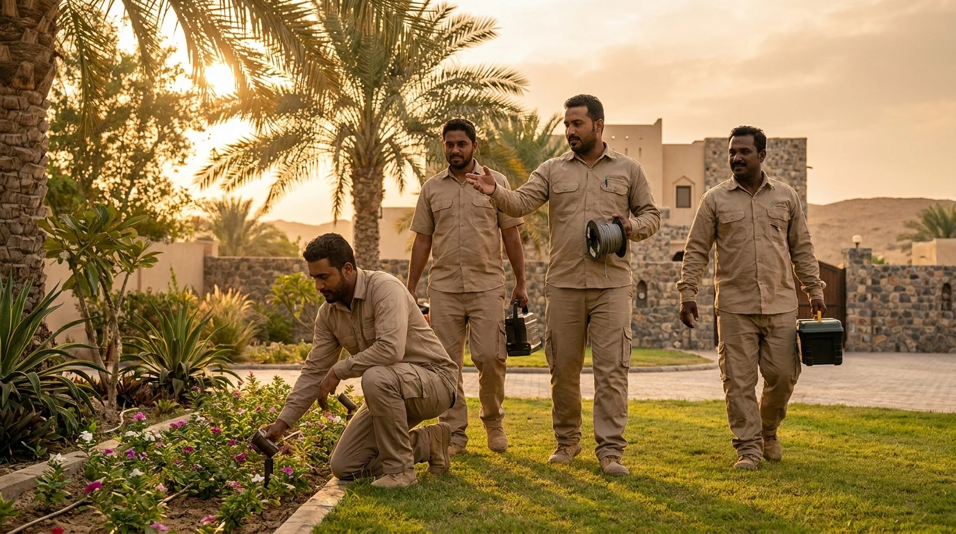 فريق تركيب إضاءة حدائق 2