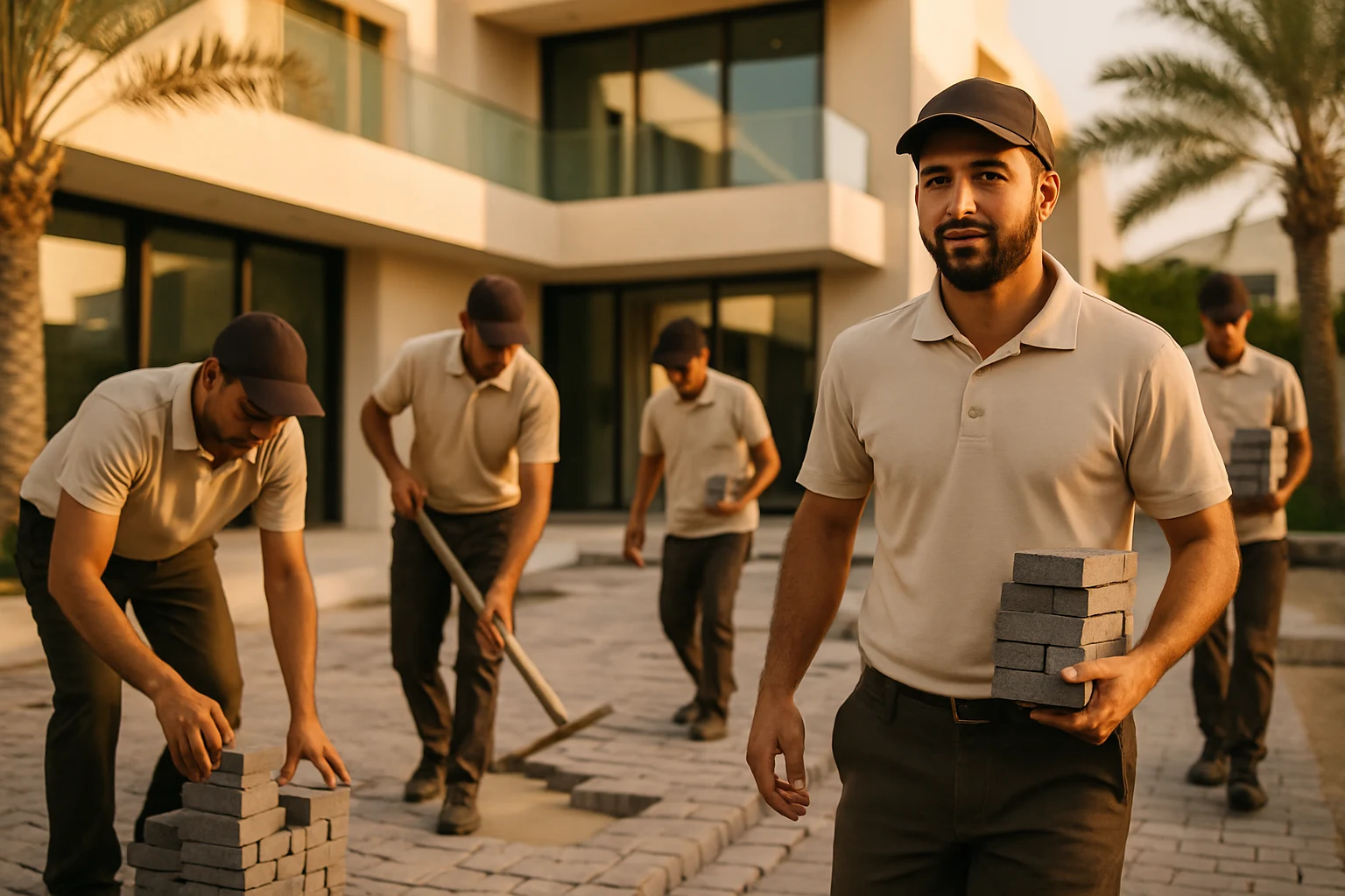 تركيب انترلوك للأحواش في الإمارات 1