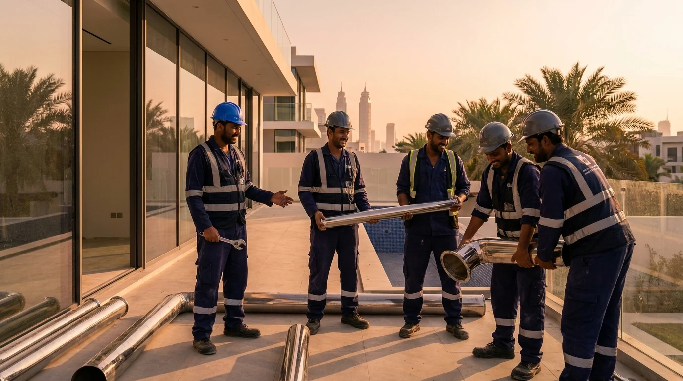 فريق تركيب أطقم حمامات وخلاطات 1