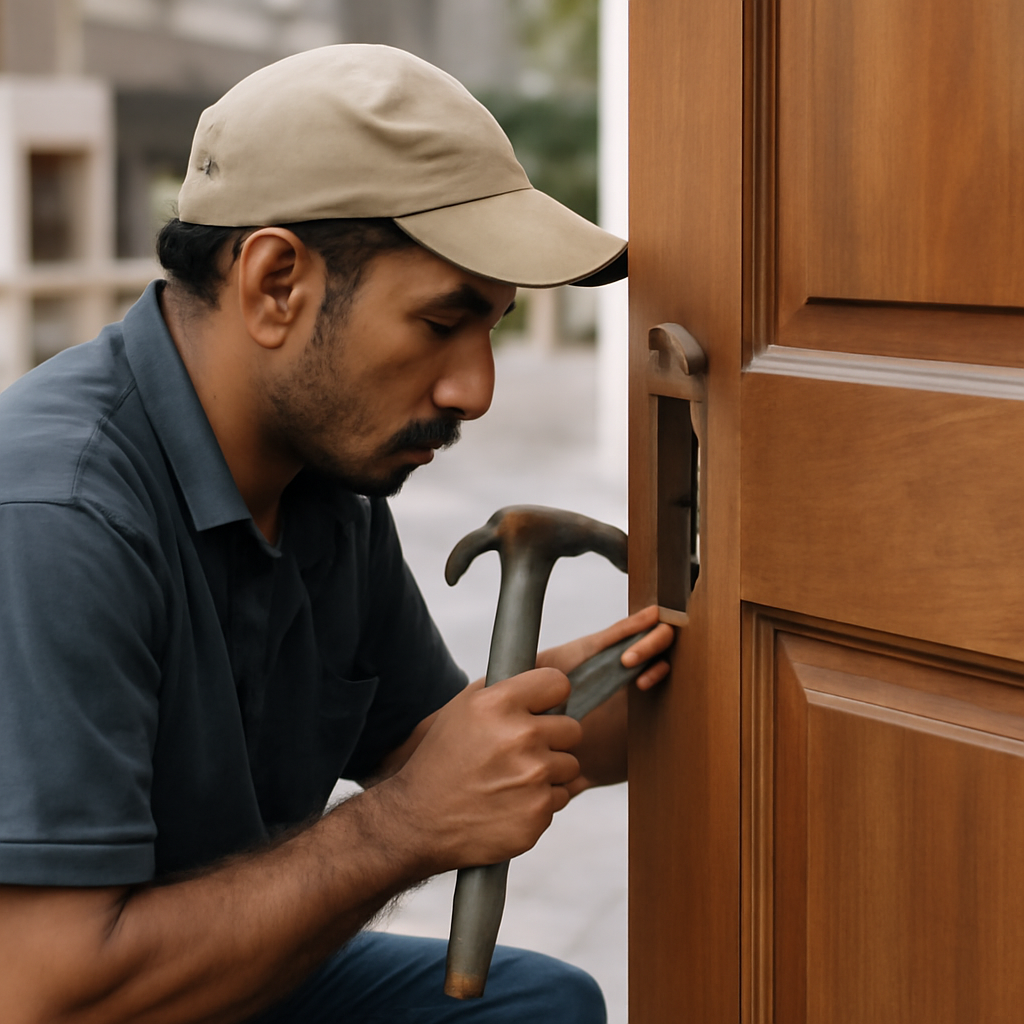 صيانة الأبواب الخشبية بـ