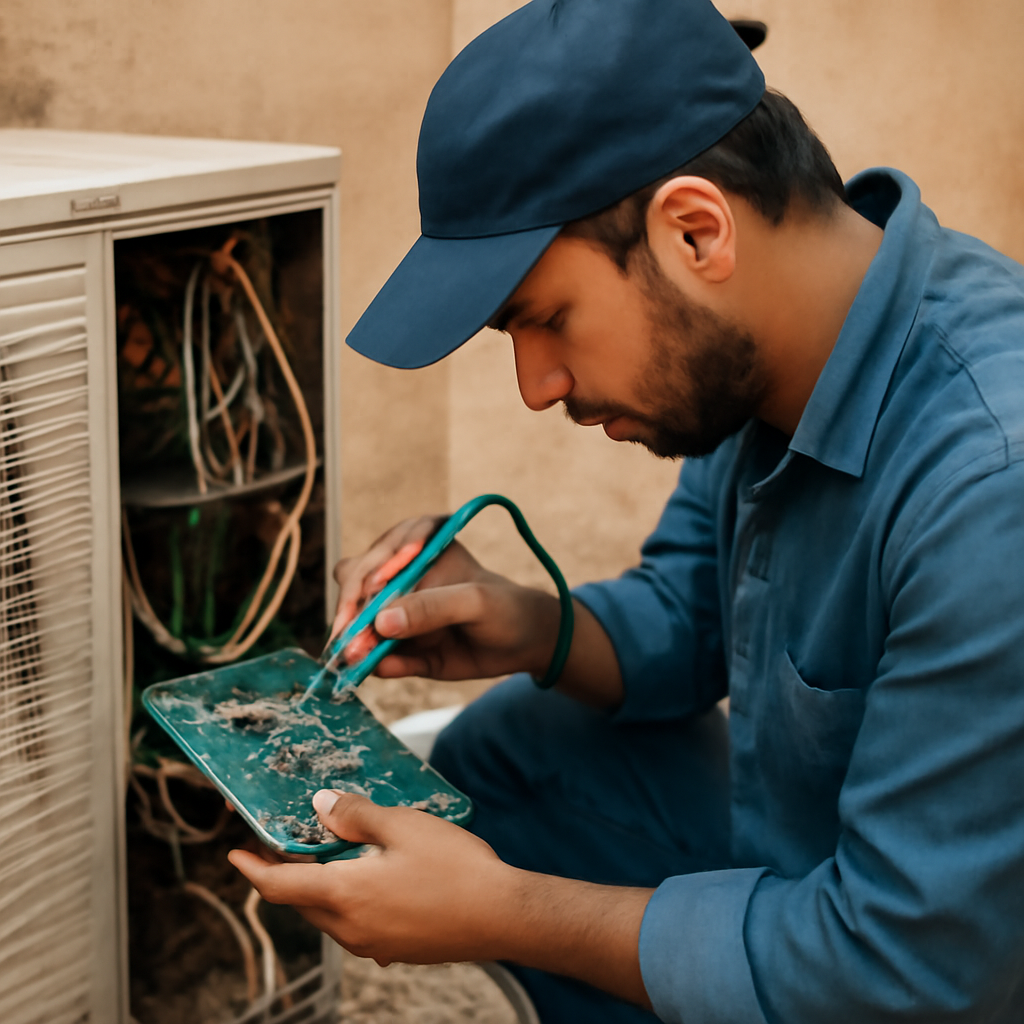 ضوضاء غير عادية من وحدة داخلية القديمة