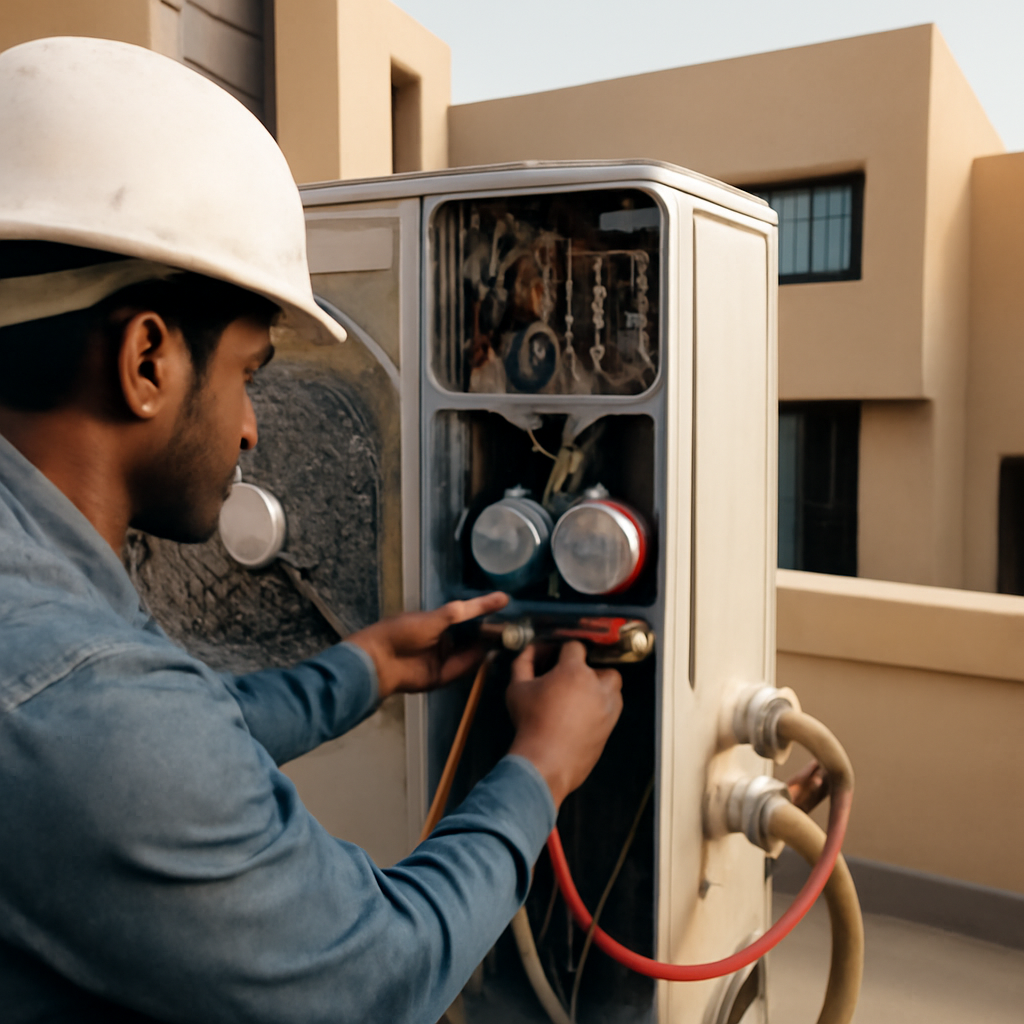 صيانة تكييف VRF (عوامل تبريد متغ